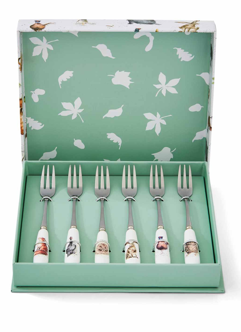 Forest Friends Pastry Forks Set of 6 